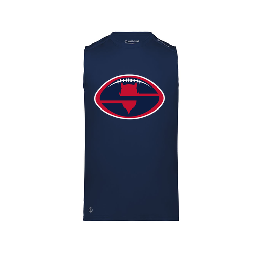[222593.065.S-LOGO1] Men's CoolDry TankTop (Adult S, Navy, Logo 1)