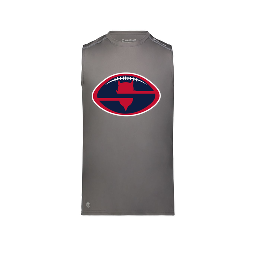 [222593.98D.S-LOGO1] Men's CoolDry TankTop (Adult S, Gray, Logo 1)
