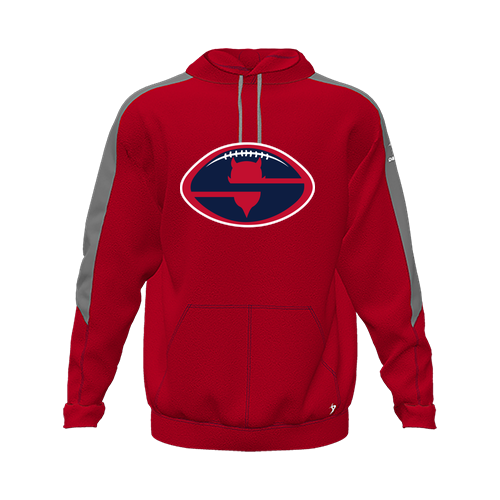 [CUS-DFW-HOOD-FLC-LSL-RED-YXS-LOGO1] Hoodie (Youth XS, Red, Logo 1)