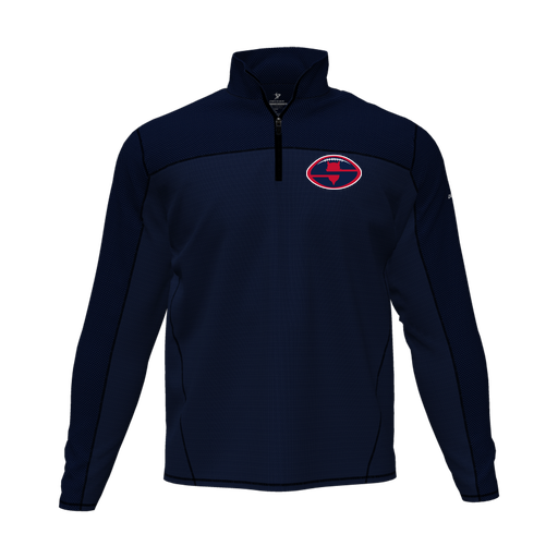 [CUS-DFW-QTRZ-PER-LSL-NVY-AS-LOGO1] Quarter Zip Pullover (Adult S, Navy, Logo 1)