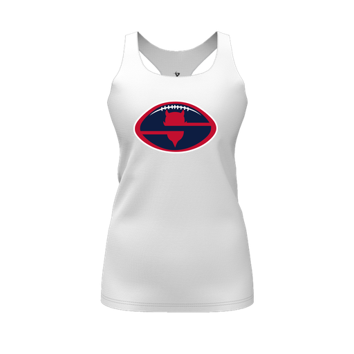 [FT0TRBWH-FYS-LOGO1] Decker Racerback Tank Top (Female Youth S, White, Logo 1)