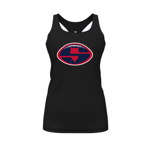 [FT0TRBBK-FYS-LOGO1] Decker Racerback Tank Top (Female Youth S, Black, Logo 1)