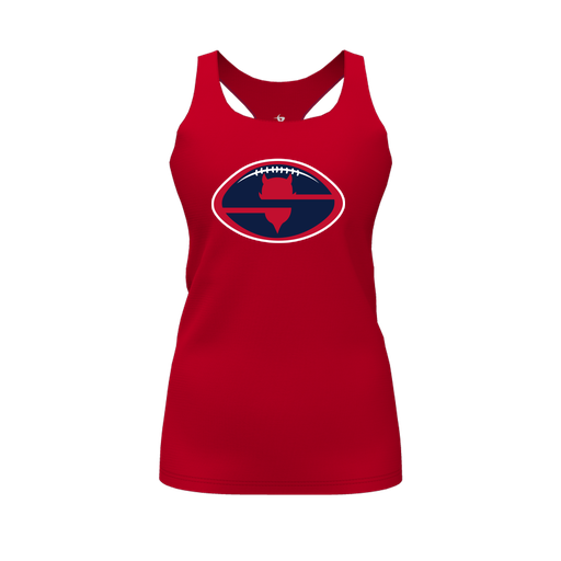 [FT0TRBRD-FYS-LOGO1] Decker Racerback Tank Top (Female Youth S, Red, Logo 1)
