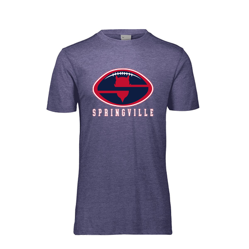 [FTSCUBNV-YS-LOGO2] Decker Youth Tri-Blend T-Shirt - Short Sleeve (Youth S, Navy, Logo 2)