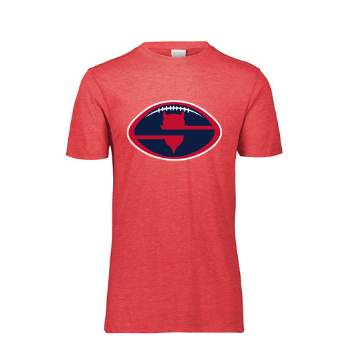 [FTSCUBRD-YS-LOGO1] Decker Youth Tri-Blend T-Shirt - Short Sleeve (Youth S, Red, Logo 1)