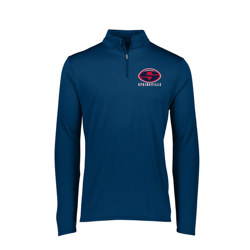 [FTLQFLNV-FAXS-LOGO2] Decker Women's Flex-Lite 1/4 Zip Shirt (Female Adult XS, Navy, Logo 2)
