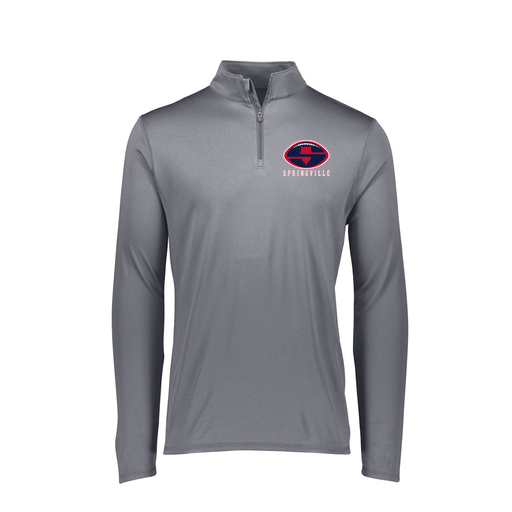 [FTLQFLGY-FAXS-LOGO2] Decker Women's Flex-Lite 1/4 Zip Shirt (Female Adult XS, Gray, Logo 2)