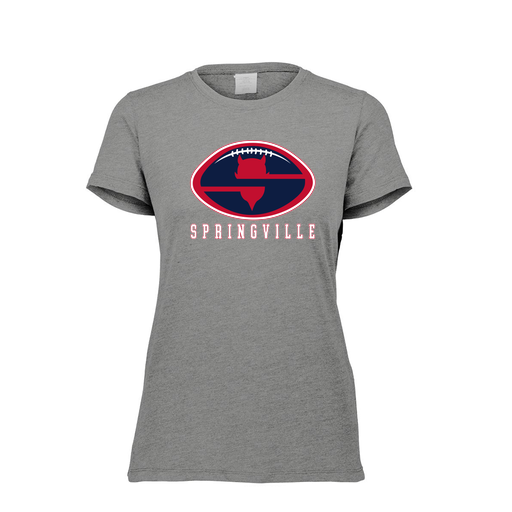 [FTSCUBGY-FAXS-LOGO2] Decker Women's Tri-Blend T-Shirt - Short Sleeve (Female Adult XS, Gray, Logo 2)