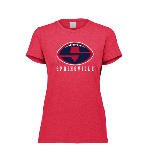 [FTSCUBRD-FAXS-LOGO2] Decker Women's Tri-Blend T-Shirt - Short Sleeve (Female Adult XS, Red, Logo 2)