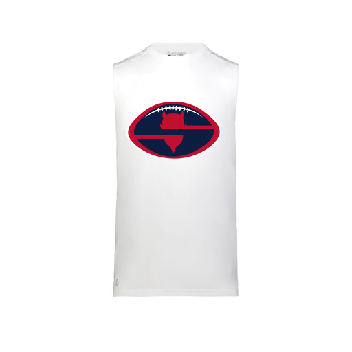 [222593.005.S-LOGO1] Men's CoolDry TankTop (Adult S, White, Logo 1)