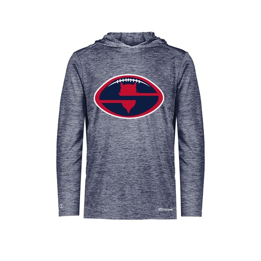 [FOLHCGNV-AS-LOGO1] Decker Men's Charge Hoodie (Adult S, Navy, Logo 1)