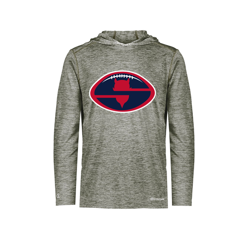 [FOLHCGGY-AS-LOGO1] Decker Men's Charge Hoodie (Adult S, Gray, Logo 1)