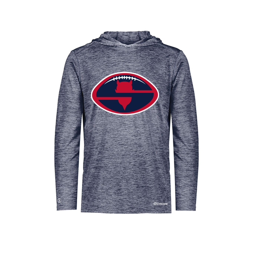 [FOLHCGNV-YS-LOGO1] Decker Youth Charge Hoodie (Youth S, Navy, Logo 1)