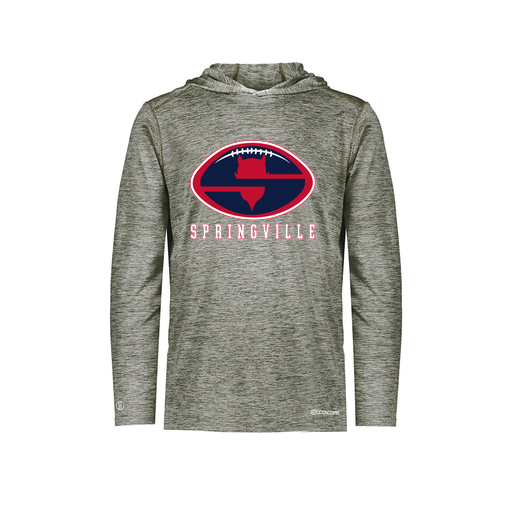 [FOLHCGGY-YS-LOGO2] Decker Youth Charge Hoodie (Youth S, Gray, Logo 2)