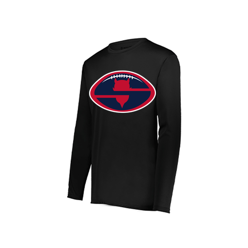 [222822.080.XS-LOGO1] Men's LS Smooth Sport Shirt (Adult XS, Black, Logo 1)