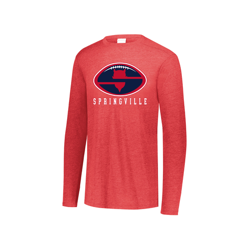 [3076.V96.S-LOGO2] Youth LS Ultra-blend T-Shirt (Youth S, Red, Logo 2)